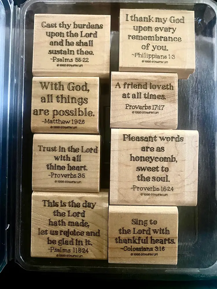 Stamp in’ Up Scripture Set