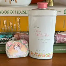 Empty Avon Bottle And Watkins Tin