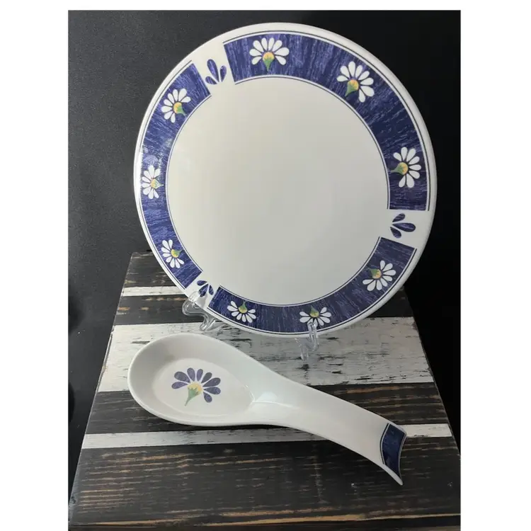 Oneida Kitchen Spring Daisy Ceramic Trivet & Spoon Rest