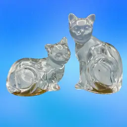 Lenox Crystal Salt Pepper Cats