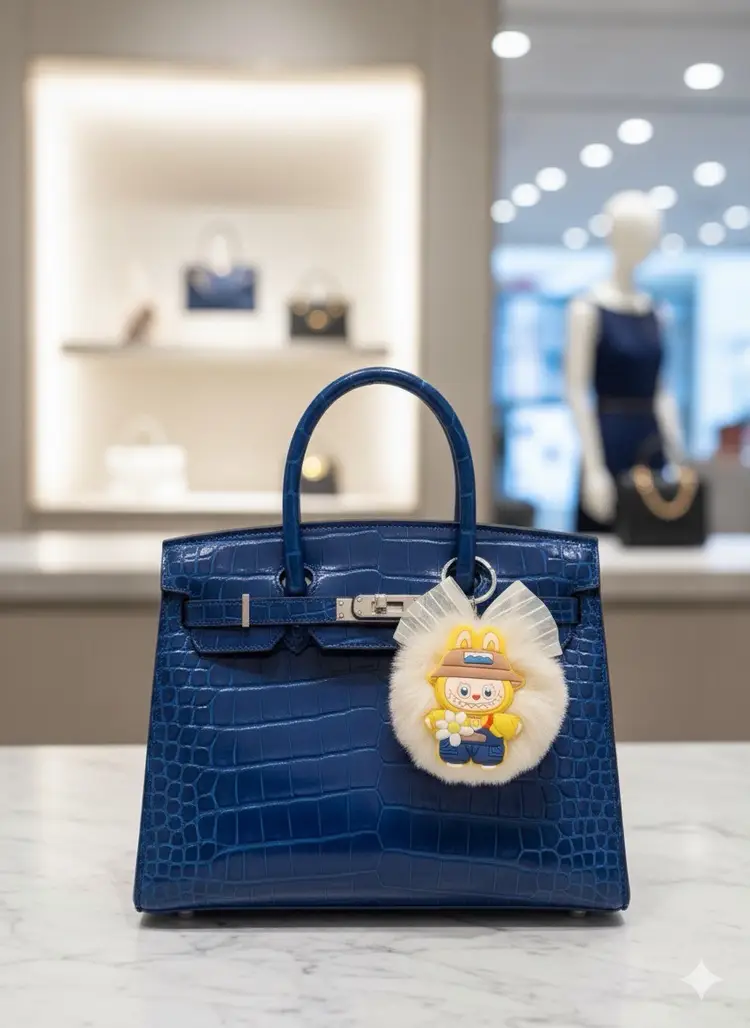 Luxe Bag Charm Keychain for Handbags