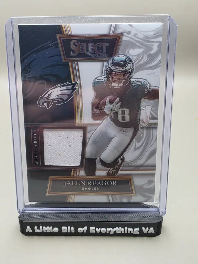 Jalen Reagor 2021 Panini Select - Select Swatches White Prizm #/75