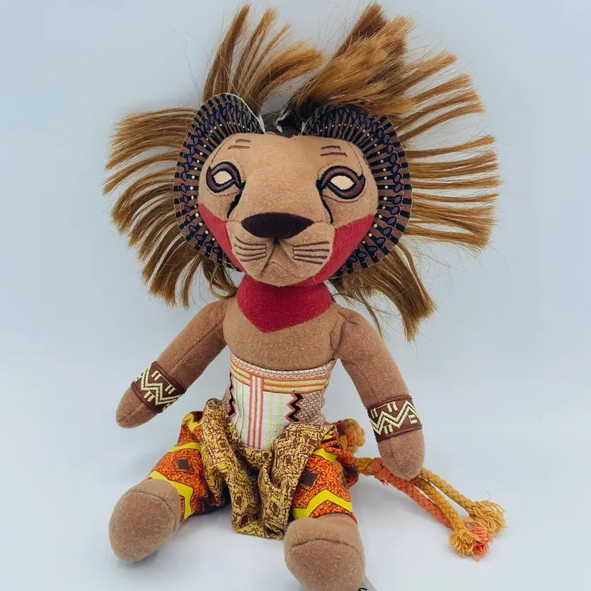 SIMBA Plush Stuffed Lion Disney The Broadway Show Souvenir from The Lion King