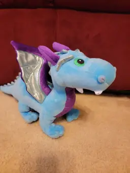 Aurora Dragon Blue Purple 18" X 10"