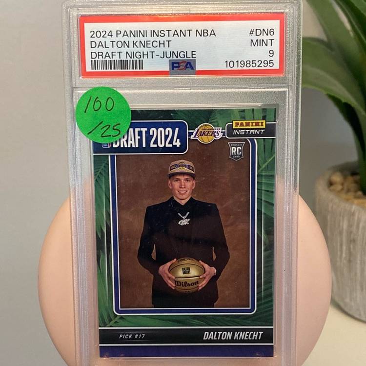 Psa 9 2024 Dalton Knecht Draft Night Jungle /25