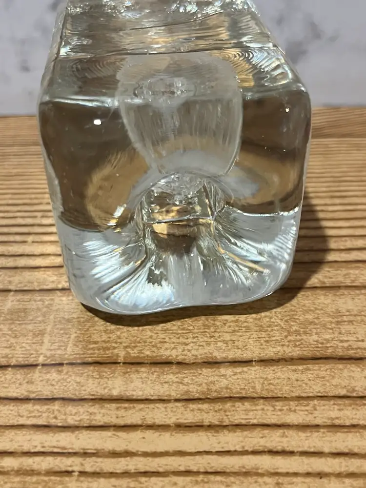 #3405 - Ice Block Candle Holder/Paperweight -approx 3.25x2.25”