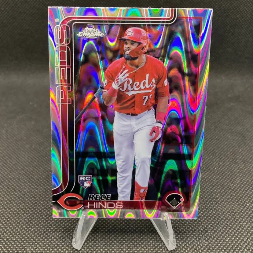Rece Hinds 2025 Topps Chrome Ray Wave Rookie RC #253 - Cincinnati Reds