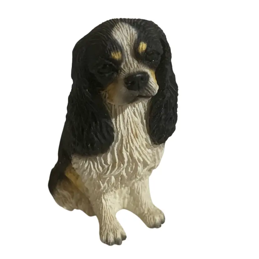 267. 4” Long And 2” Tall Adorable Vintage Russ Enterprise Dalmatian Puppy Dog Figurine Featuring A Melancholy Face Made In Phillipines # 4015