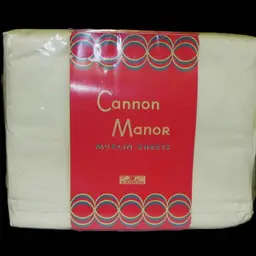 Vintage Cannon Manor Muslin Sheets 2 Pack NOS 90 x 108 White