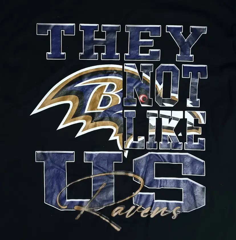 Baltimore Ravens They Not Like Us t-shirt NEW NFL football Lamar Jackson