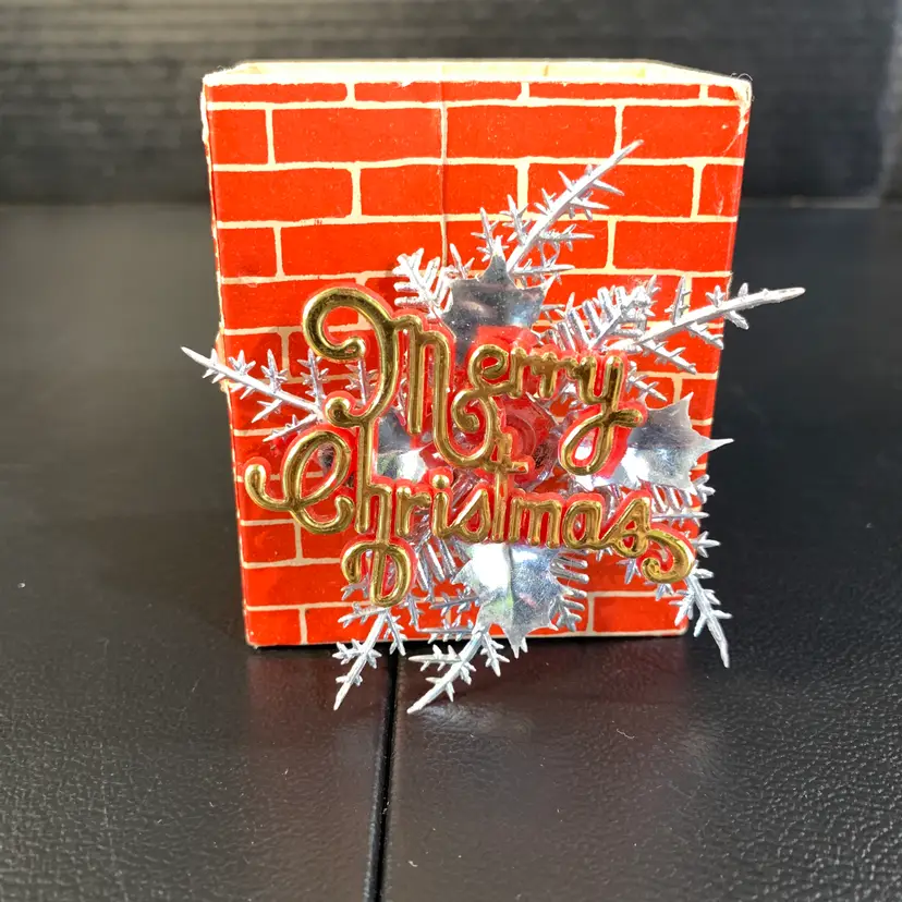 Vintage Paper Christmas Box