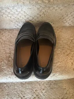 H&M BLACK LOAFERS SIZE 39