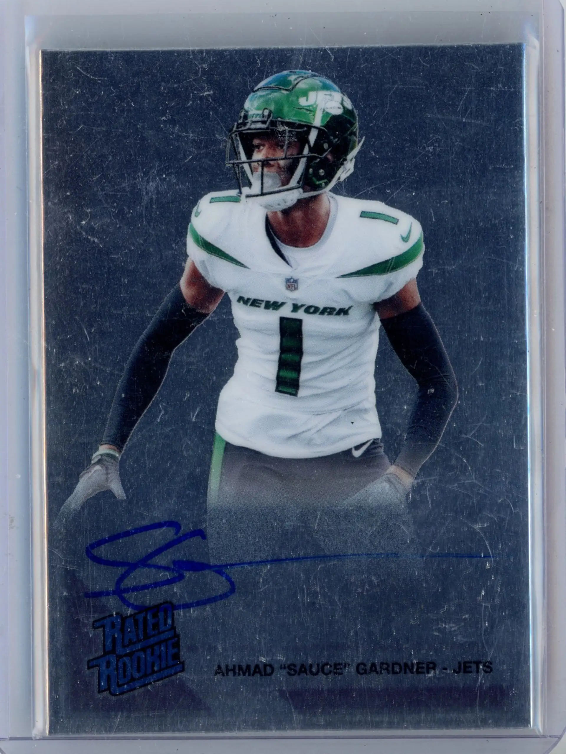 2023 Donruss AHMAD "SAUCE" GARDNER Rated Rookie on Card Auto JETS COLTS