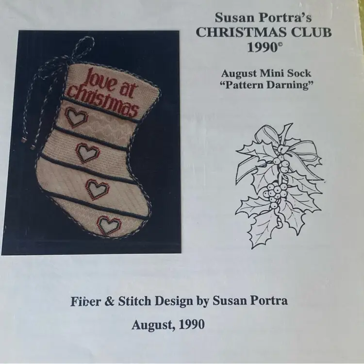 Susan Portra Designs Christmas Club Stocking Patterns New In Packages Lot 7