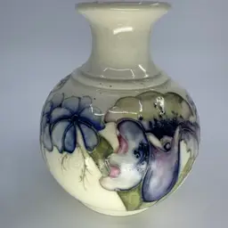 Moorcroft 1950s Orchid Blossoms Pattern Bud Vase