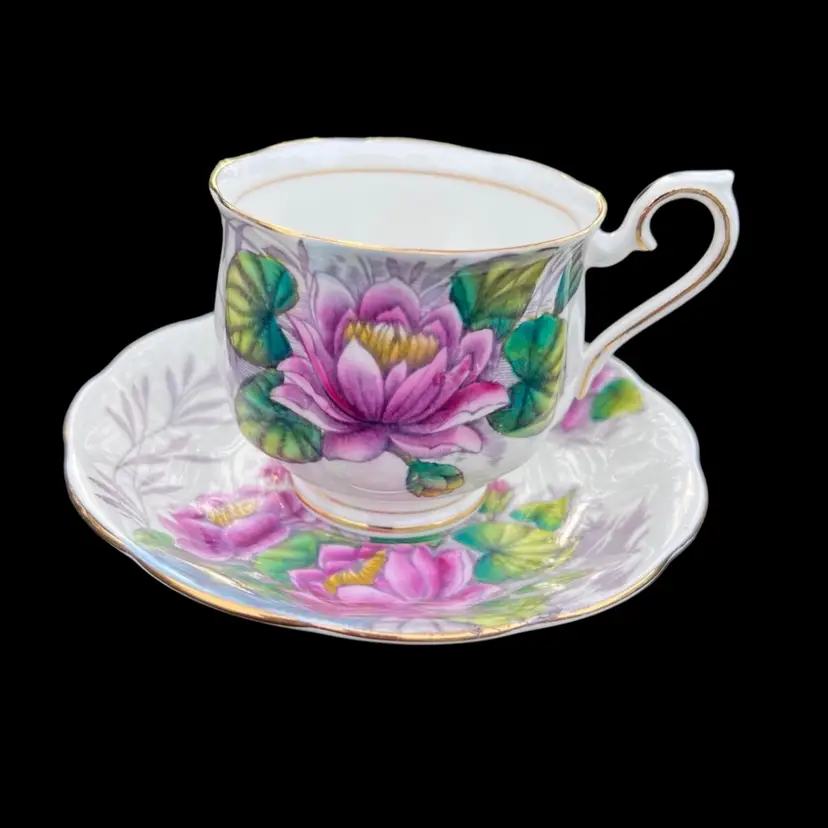 Royal Albert Bone China Water Lily Teacup And Saucer
