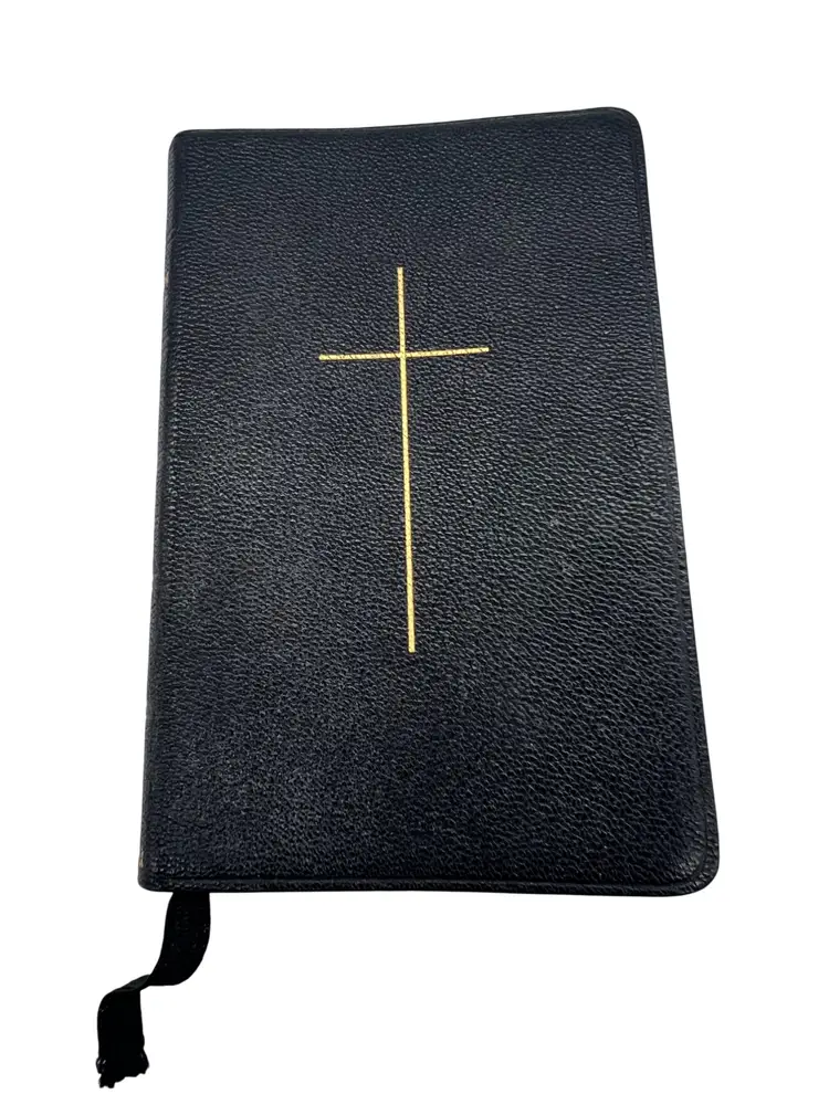 1950s Oxford Book of Common Prayer, Morocco Leather, India Paper Vintage Book
