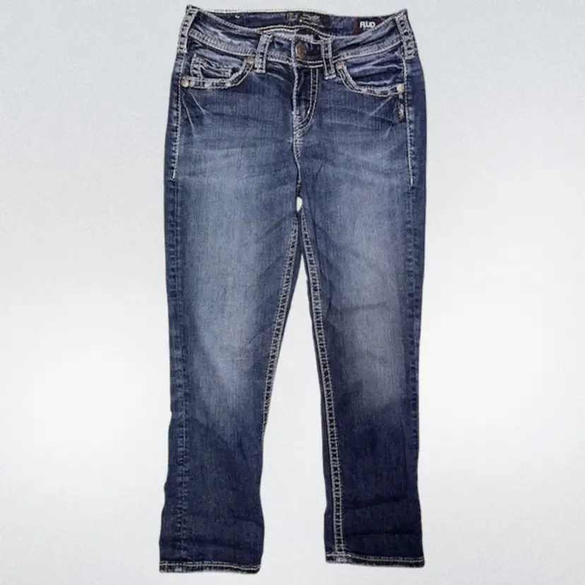 Silver SUKI Fluid High Capri W26”/L23” Women’s