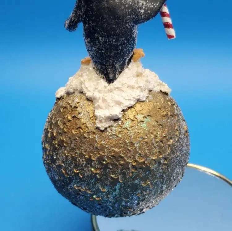 Walter Haskell Hinton's Hand-Painted 'A Friend In Need' Ornament John Deere