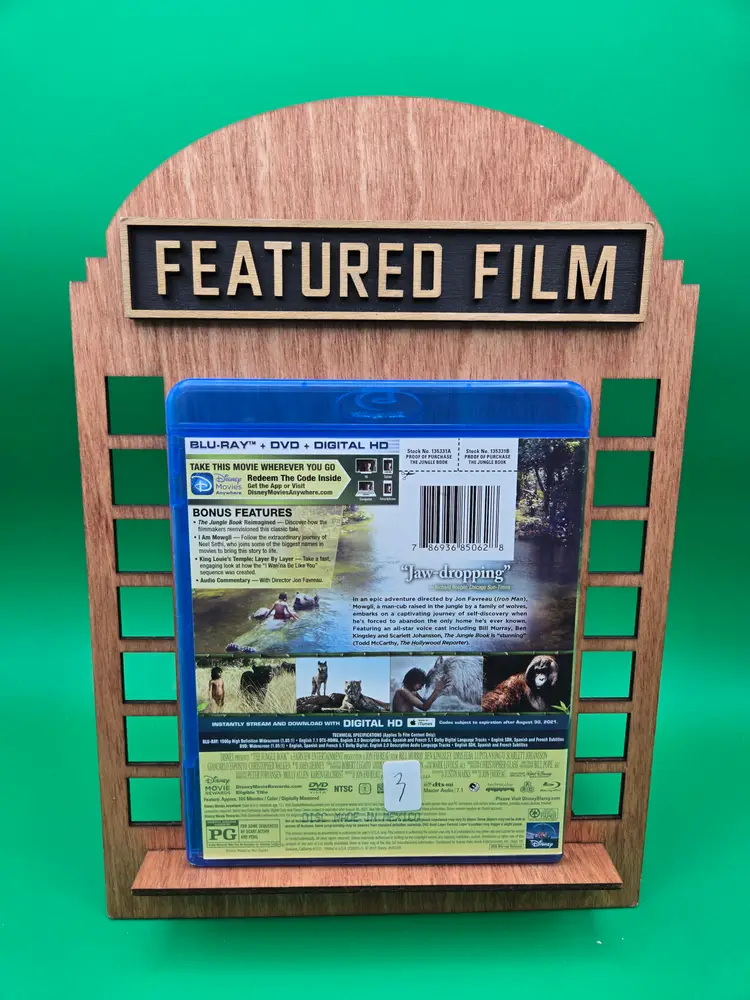 The Jungle Book (Blu-ray, DVD, 2016)