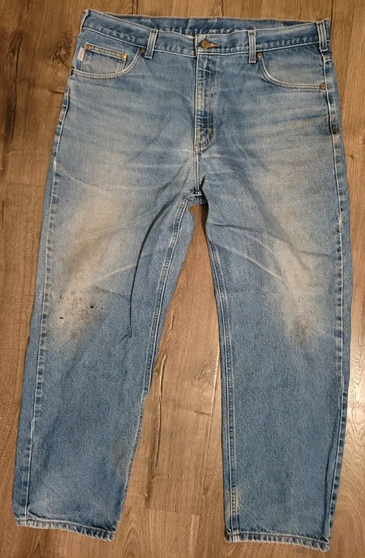 Carhartt Men's Jeans Size 40x30 (39X30) Relaxed Fit Straight Leg Denim