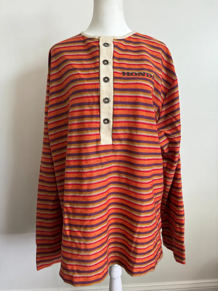 Vintage 70's Honda Henley Long Sleeve
