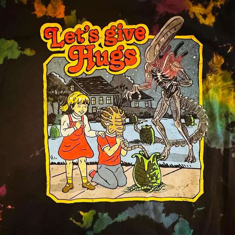 Alien Movie Tie Dyed T-shirt Large