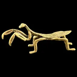 Brass Praying Mantis Figurine 3”