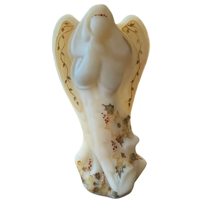 Fenton Art Glass Radiant Angel figurine 7 1/4" tall and 4' wide