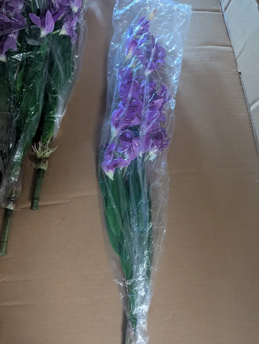 Lot of Various Colors of Long Stem Artificial Orchids