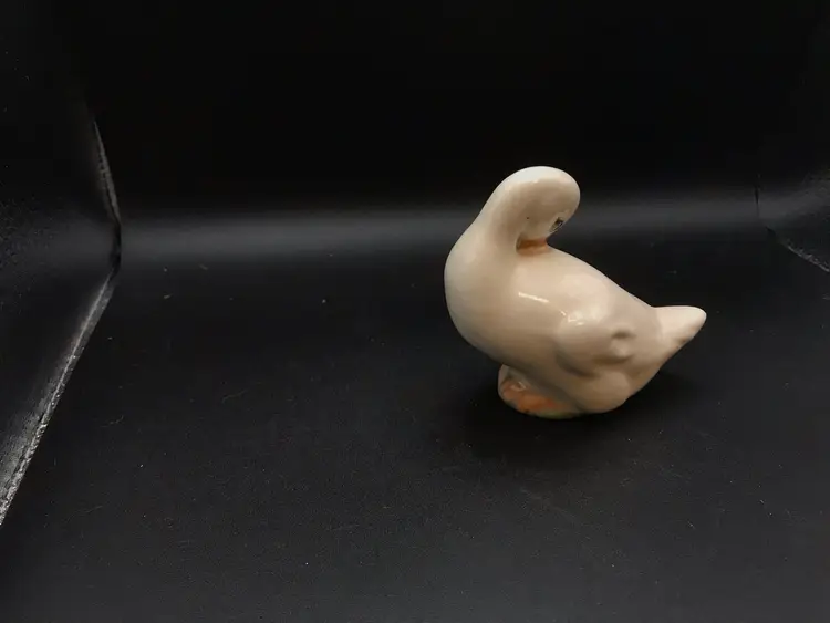 Handpainted duck signed