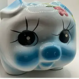 Jumbo Ceramic Piggy Bank -Taiwan R.O.C. - Anthropomorphic (read)