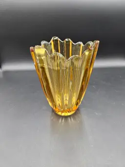 #A22 Fostoria Amber Vase
