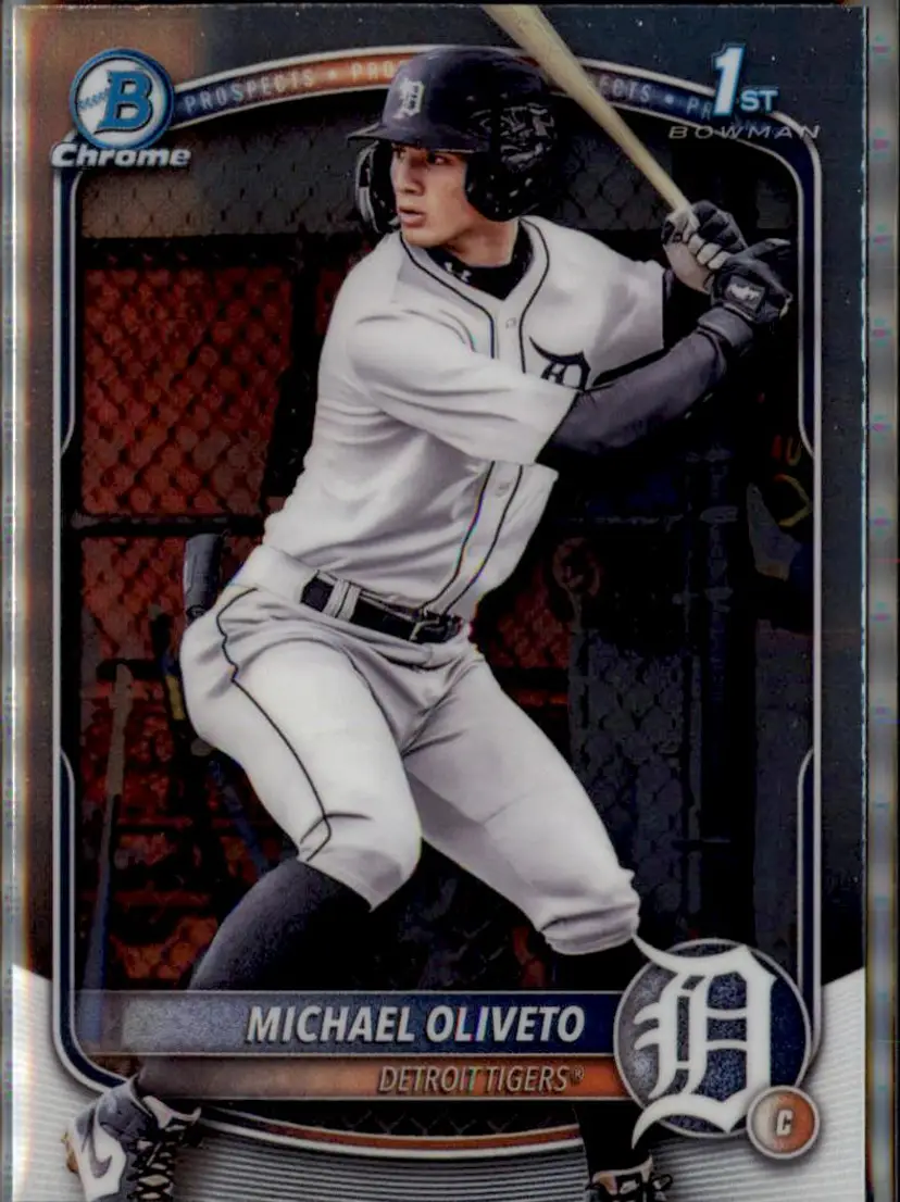 2025 Bowman Draft #BDC-156 Michael Oliveto Chrome - (138) - Detroit Tigers