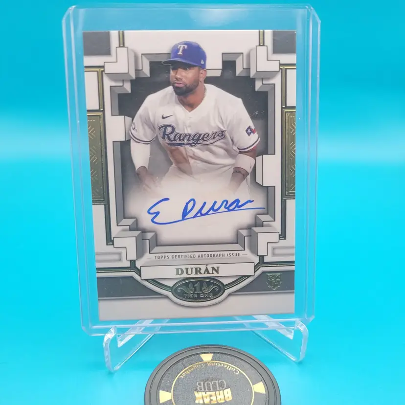 Ezequiel Duran 2023 Topps Tier One RC Break Out Auto 188/299 Texas Rangers