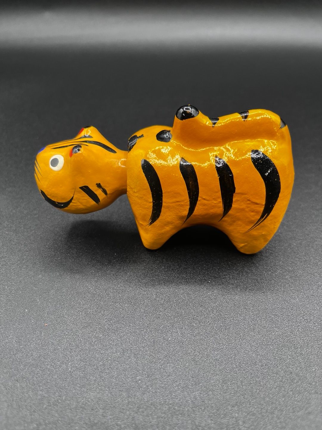 Japanese Zodiac Tiger Paper Mache Doll Bobblehead 🐯