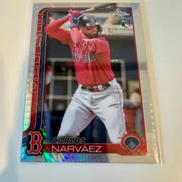 Carlos Narvaez RC Prism Refractor Boston Red Sox