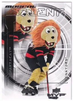 2024-25 Upper Deck MVP Mascot Talent #MT28 Spartacat Ottawa Senators Hockey Card