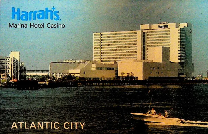 Harrah's Marina Hotel Casino Atlantic City NJ Postcard