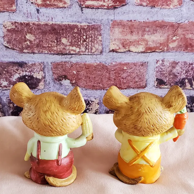 Homco Country Mice porcelain figurines "Harvest Mice"