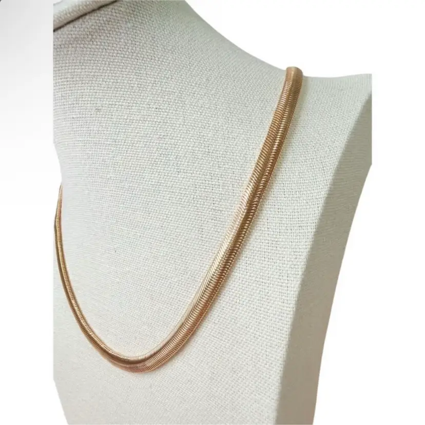 Isabella Gold Fashion Snake Chain Necklace 18 Inch Extender