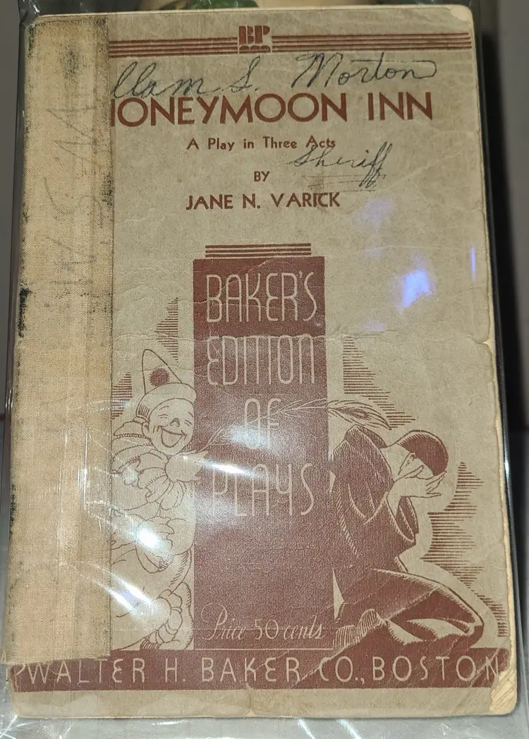 1934 Play Script HONEYMOON INN