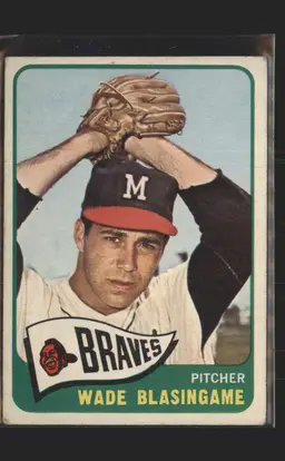 Wade Blasingame 1965 Topps #44 - (140) - Milwaukee Braves 2