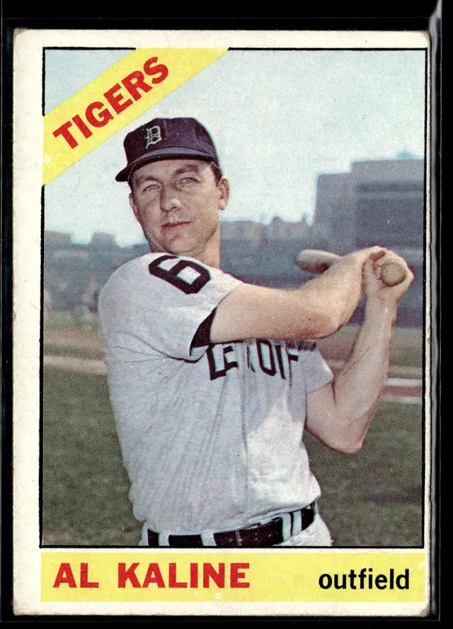 #18 Al Kaline 1966 Topps #410 *LIVE AUCTION*