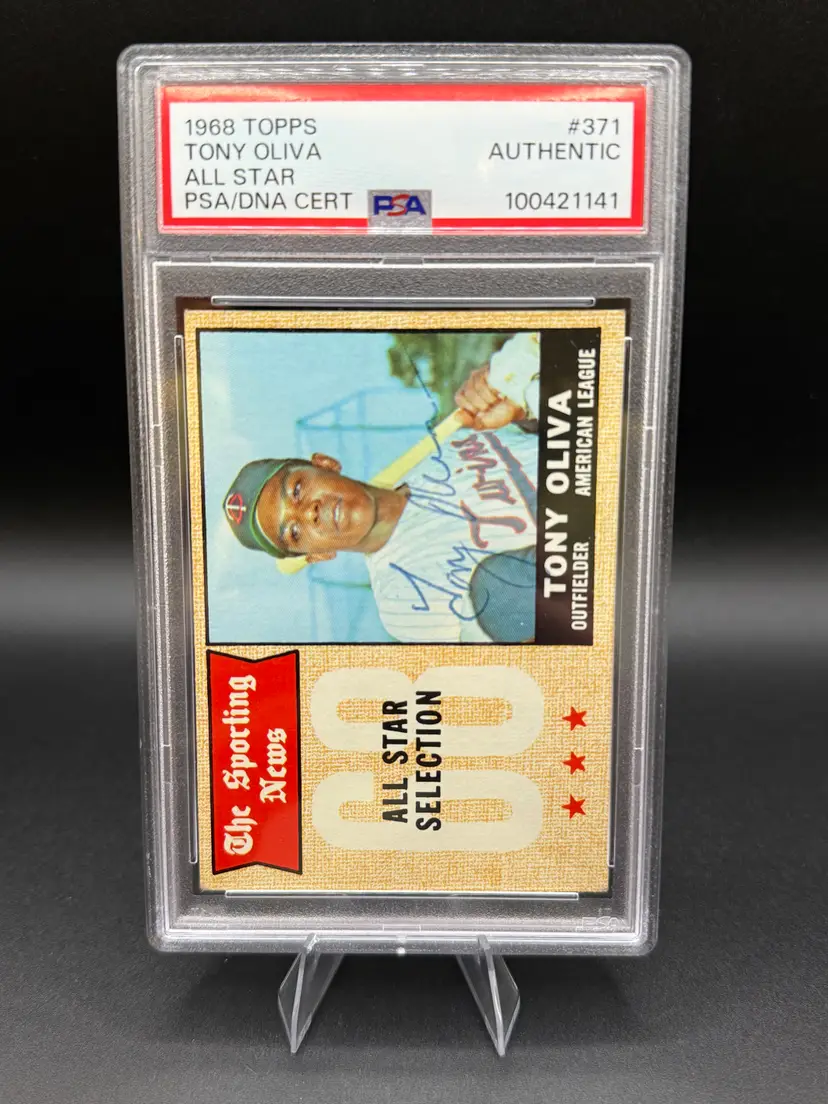 Tony Oliva 1968 Topps All-Star PSA/DNA Certified Authentic #371