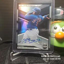 2023 Panini Elite Extra Edition Auto - Moises Ballesteros Chicago Cubs 94/200