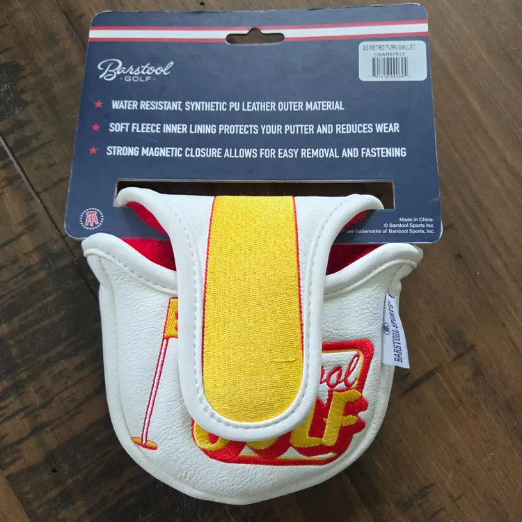 Bartstool Sports "Welcome To The Turn" Mallet Putter Headcover NWT
