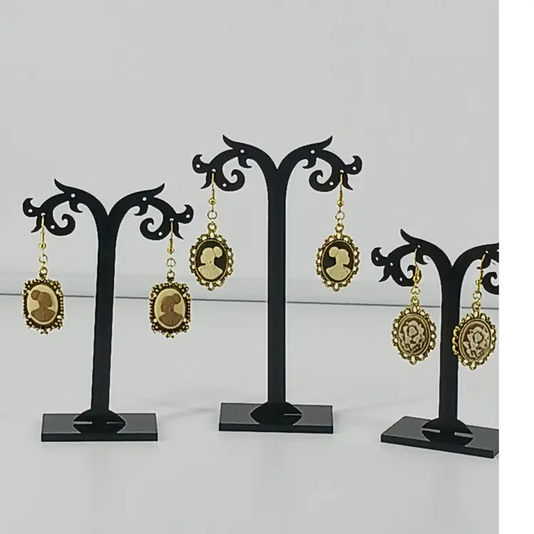 Three Pair of Cameo Earrings