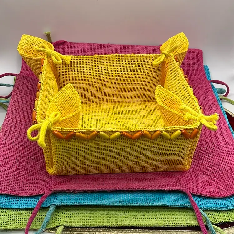 8x8x4” Set Of 4 Multifunction Corner Tie Baskets