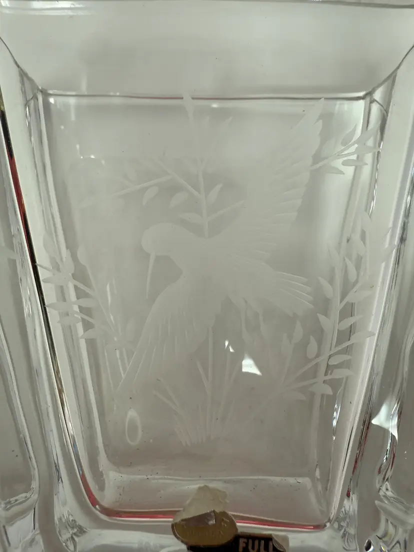 Vintage Skruf Swedish Art Glass Vase